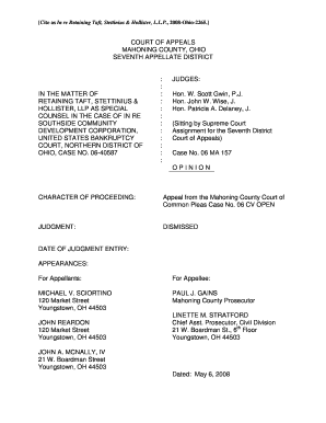 In re Retaining Taft, Stettinius & Hollister, L.L.P. - Supreme Court - supremecourt ohio