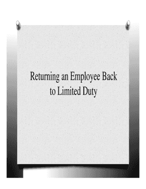 Return to Work Physician's Note
