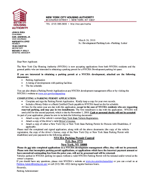 Nycha parking permit