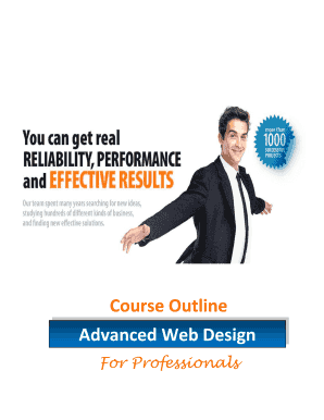 Loan proposal template - Course Outline Advanced Web Design - Prime IT