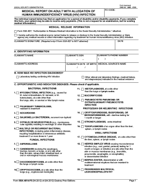 Medical Report on Adult with HIV Infection