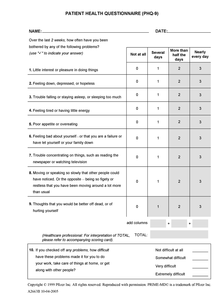 Phq 9 Pdf