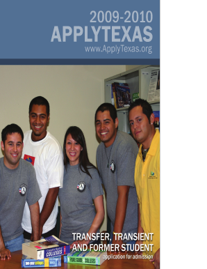 Texas Transfer Student Application