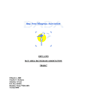 exhibit e sample bylaws form