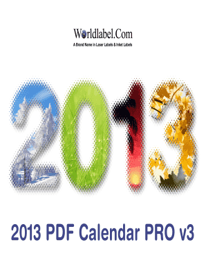 fillable calendar 2013