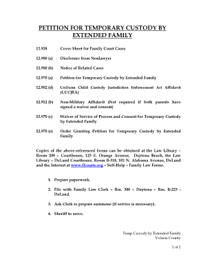 Notarized letter of guardianship pdf - PETITION FOR TEMPORARY CUSTODY BY EXTENDED FAMILY - circuit7