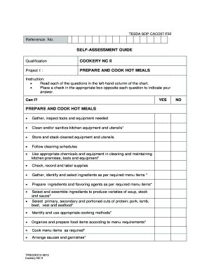 tesda cookery nc ii reviewer pdf