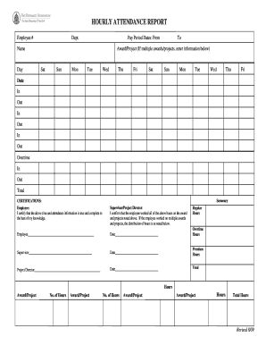 Hourly Attendance Report