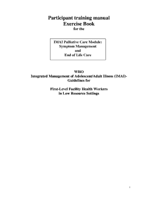 IMAI Palliative Care Training Manual