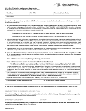 Authorization for Release of Behavioral Health Information