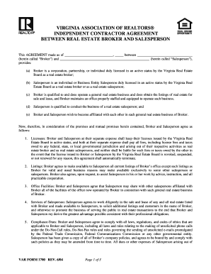 Virginia Independent Contractor Agreement