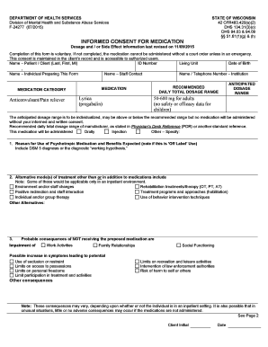 Informed Consent for Medication