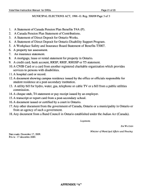 Declaration of Identity Form 9