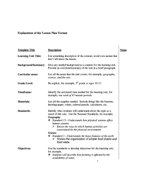 Lesson Plan Template