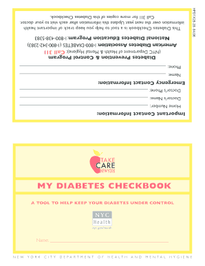 New York City Diabetes Checkbook