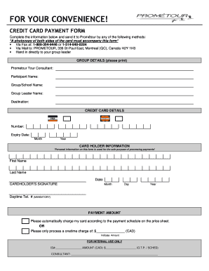 Credit Card Payment Form