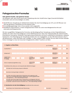 Fahrgastrechte-Formular