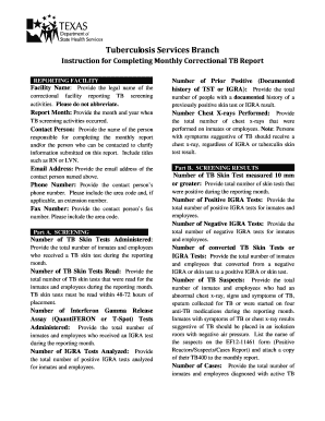 TB Forms - Texas Department of State Health Services, Template ... - dshs texas
