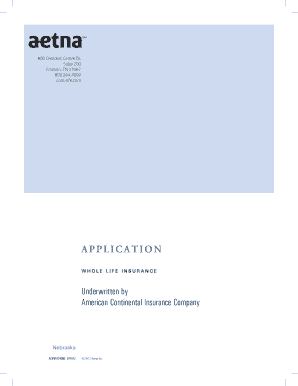 Application for Whole Life Insurance