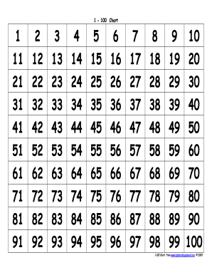 100 Chart Fill Online Printable Fillable Blank Pdffiller