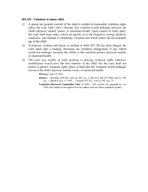 Fillable Online lrc state ky kentucky section 403320 form Fax Email Print - pdfFiller