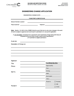 Engineering Change Application