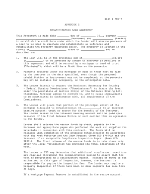 Rehabilitation Loan Agreement