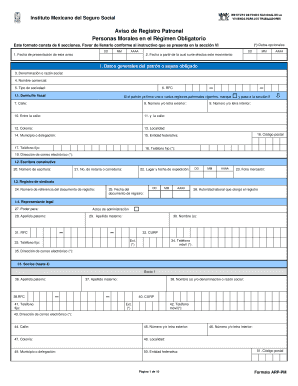 Aviso de Registro Patronal