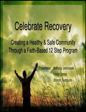 Fillable Online Celebrate Recovery Fax Email Print - pdfFiller