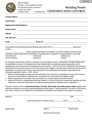 Massachusetts Building Permit
