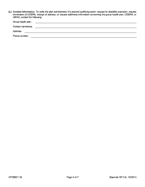 COBRA Continuation Election Form
