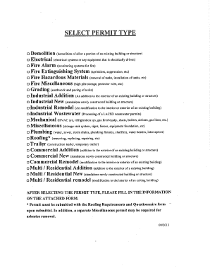 Building Permit Application