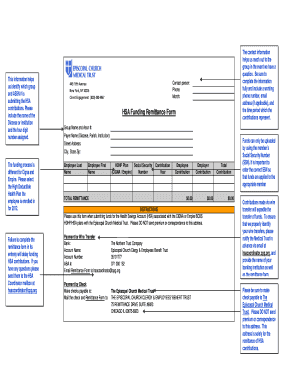 HSA Funding Remittance Form