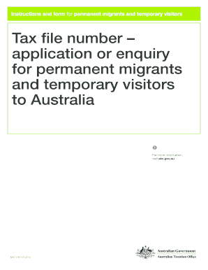 Australia Tax File Number Application
