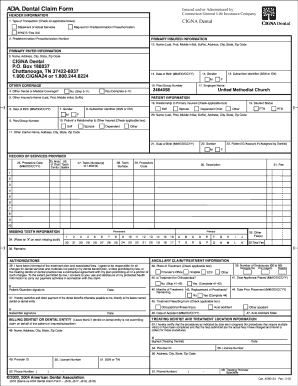 Dental Claim Form