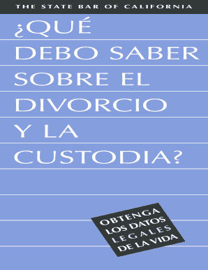 Qu debo saber sobre el divorcio y la custodia? - the state bar of ... - calbar ca