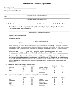 Residential Tenancy Agreement