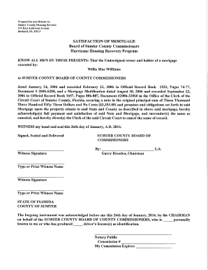 Satisfaction of mortgage template - acknowledge(s) full payment and satisfaction of said Note and Mortgage,