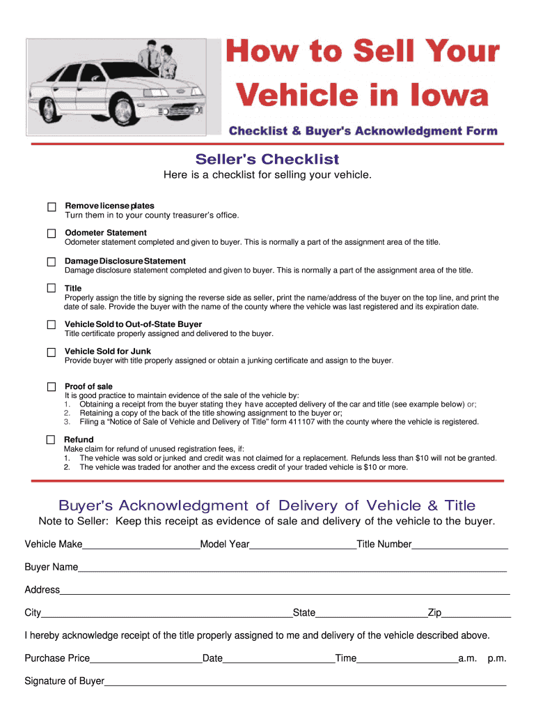 Fillable Online iowadot How to sell your vehicle in Iowa form.docx Fax