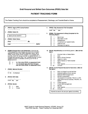 Patient Tracking Form