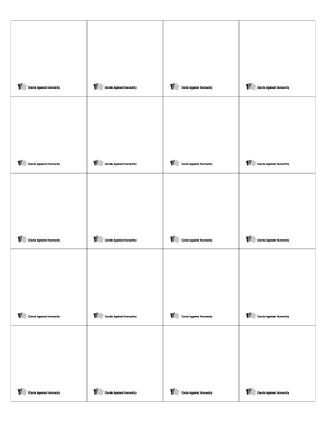 Against Humanity Template - Fill Online, Printable, Fillable, Blank | pdfFiller