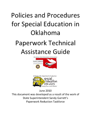 Oklahoma Special Education Paperwork Guide