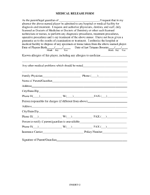 Medical Release Form
