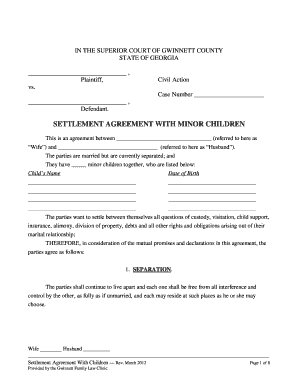 Child Support Agreement Letter from www.pdffiller.com