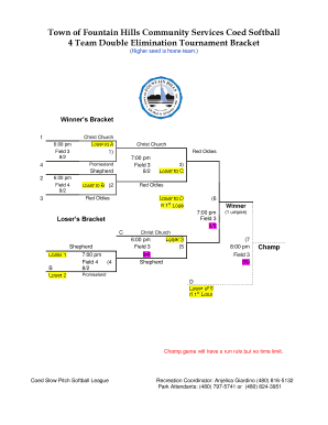 16 team single elimination bracket - #1-seed - fh az