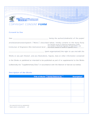 Copyright Consent Form