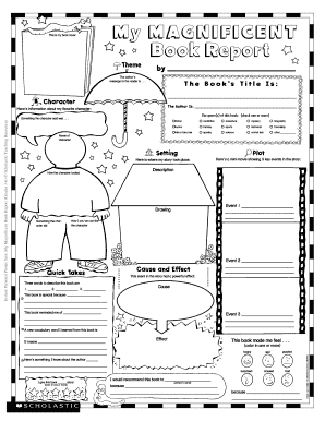 My Magnificent Book Report Template