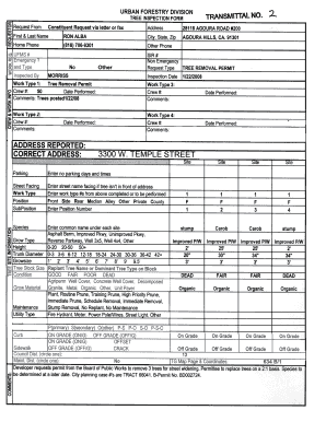 Tree Removal Permit Application