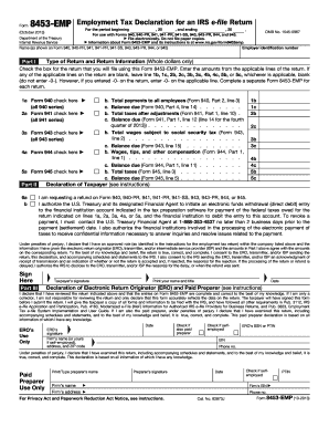 IRS Form 8453-EMP