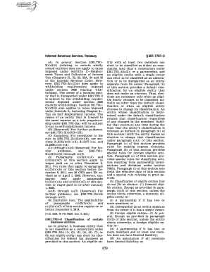 IRS Business Entity Classification Election